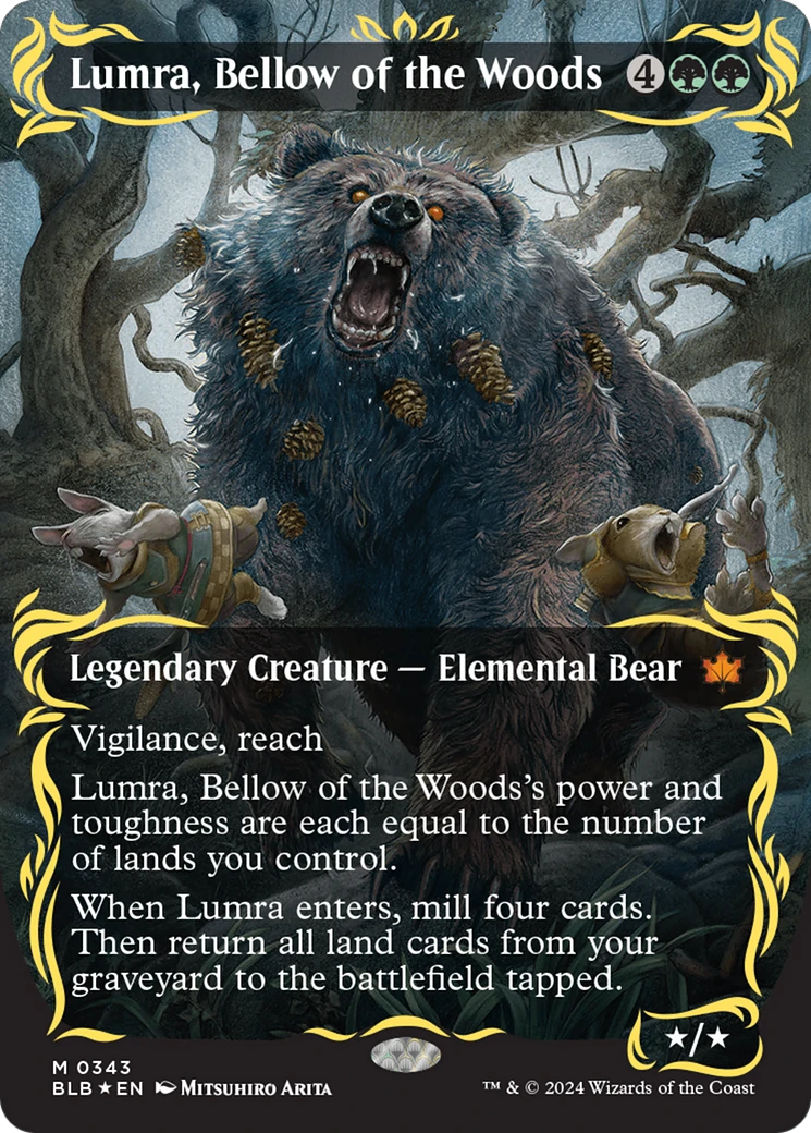 森の轟き、ルムラ/Lumra, Bellow of the Woods　FOIL Lumra, Bellow of the Woods (BLB-343) - Bloomburrow: (Showcase