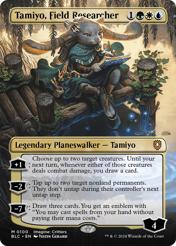 Tamiyo, Field Researcher (BLC-100) - Bloomburrow Commander (Borderless)  Foil - Game Nerdz
