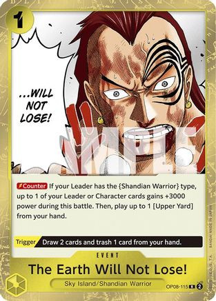 The Earth Will Not Lose! (OP08-115) Two Legends Foil - Game Nerdz