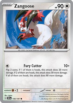 Zangoose 149 - SV08 Surging Sparks - Game Nerdz