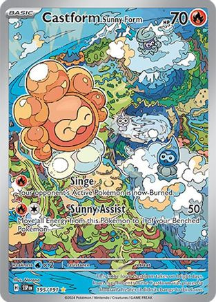 Castform Sunny Form 195 - SV08 Surging Sparks Holofoil - Game Nerdz