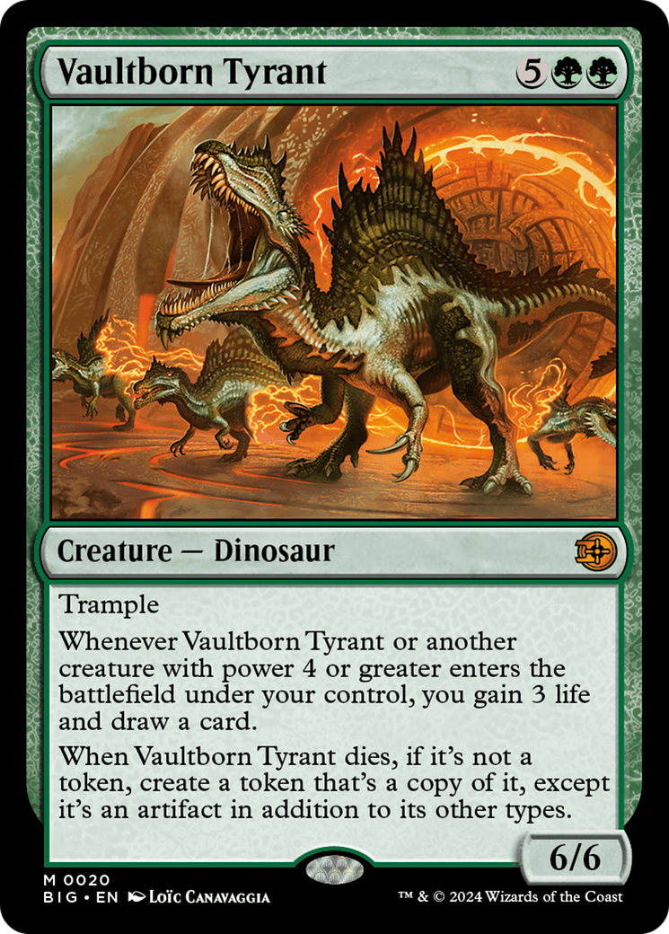 the big score mtg card list Vaultborn Tyrant (BIG-020) - You may play those cards this turn. Big Score - is this