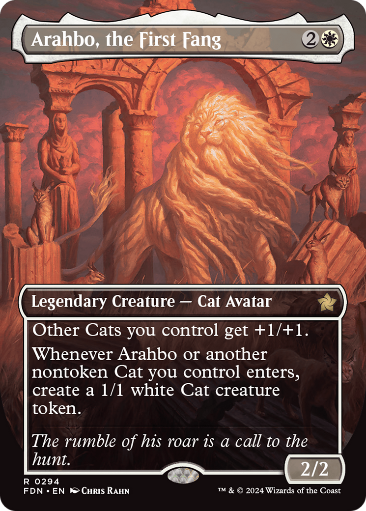 Arahbo, the First Fang (FDN-294) - Foundations (Borderless) Foil - Game  Nerdz