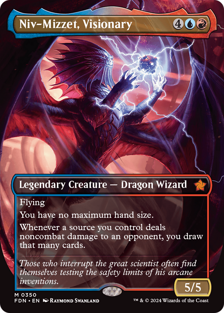Niv-Mizzet, Visionary (FDN-350) - Foundations (Borderless) - Game Nerdz