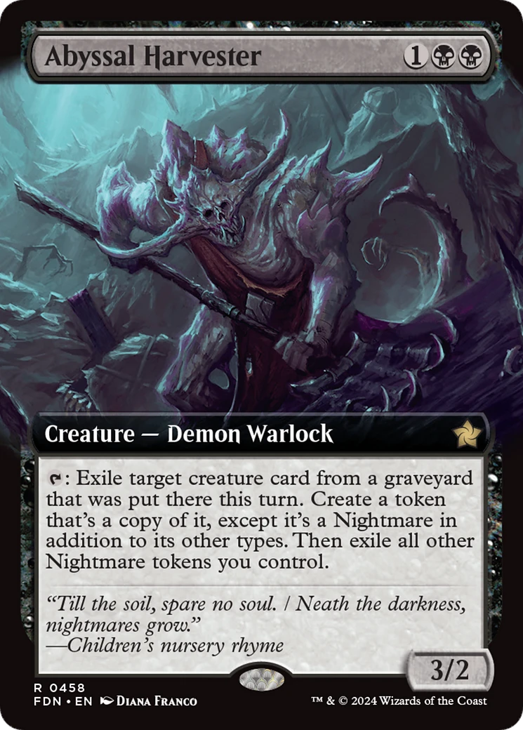 Abyssal Harvester (FDN-458) - Foundations: (Extended Art) - Game Nerdz