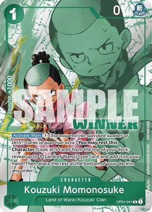 Kouzuki Momonosuke (Winner Pack Vol. 7) (OP01-041) One Piece