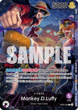 one piece trading card game op05 OP05-060 Monkey.D.Luffy :: Leader Alternative Art TCG :: OP05: Awakening Of The New Era Create your own custom deck Monkey.D.Luffy (PSA Magazine) (OP05-060) One