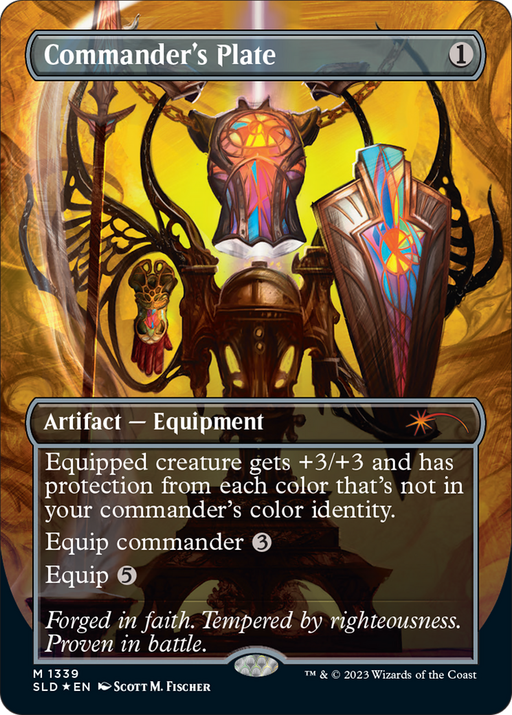 MTG 金枠 Plateau CE Collector's Edition Commander's Plate (SLD-1339) - Secret Lair Drop (Borderless) Foil