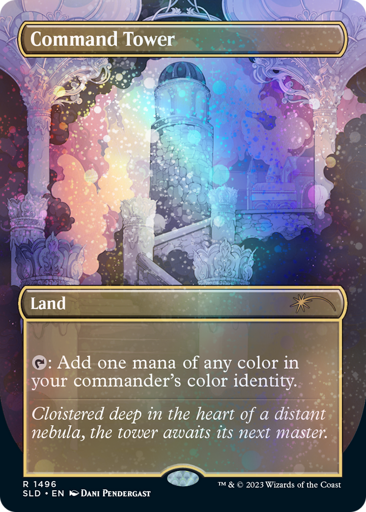 Command Tower (SLD-1496☆) - Secret Lair Drop (Borderless) Foil