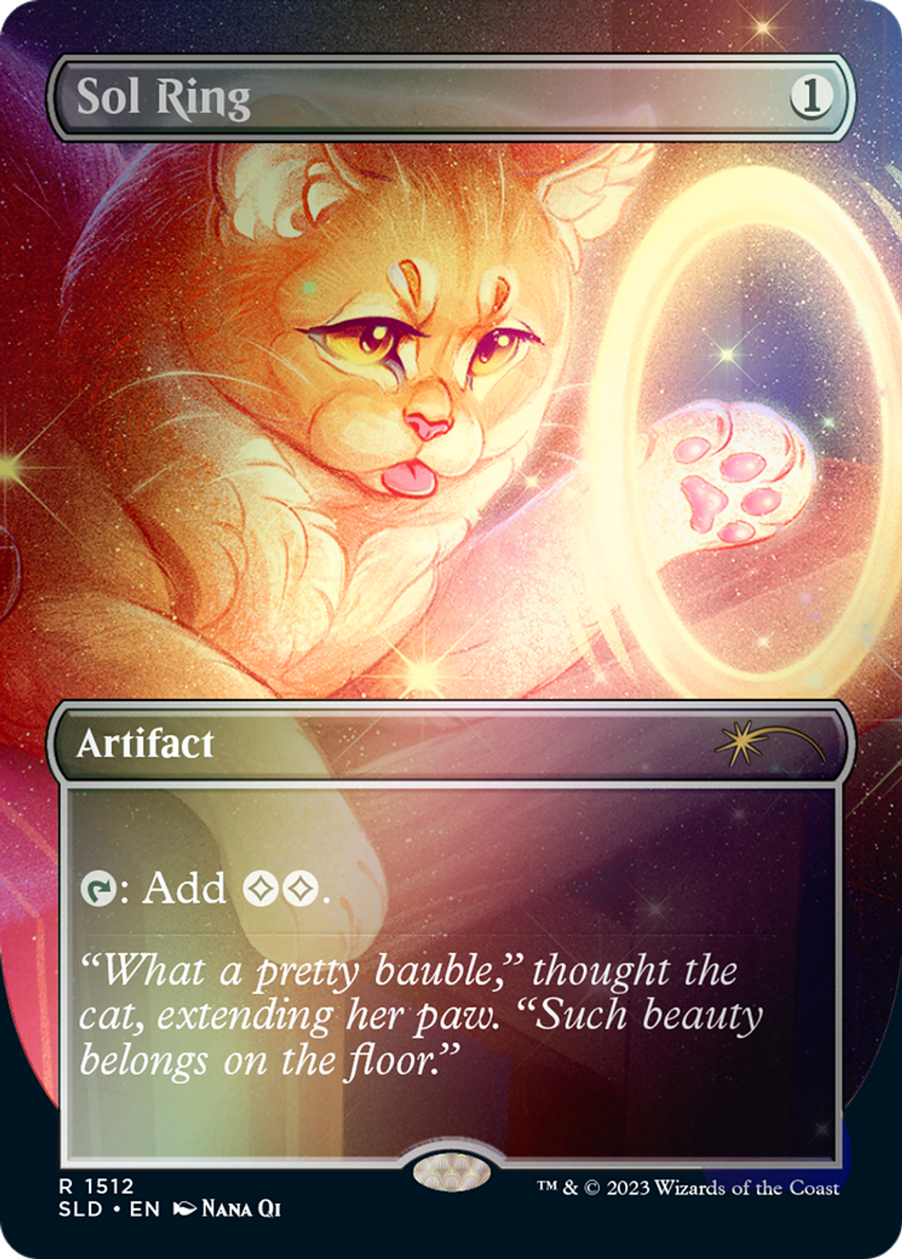 MTG Foil ボーダーレス 太陽の指輪 Sol Ring SLD MTG 太陽の指輪/Sol Ring 初音ミクSLD ボーダーレス 日本語版