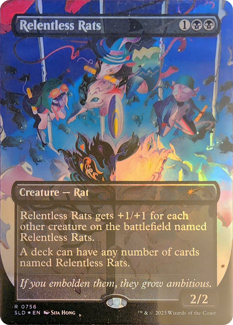 Relentless Rats (SLD-756) - Secret Lair Drop (Borderless) Foil