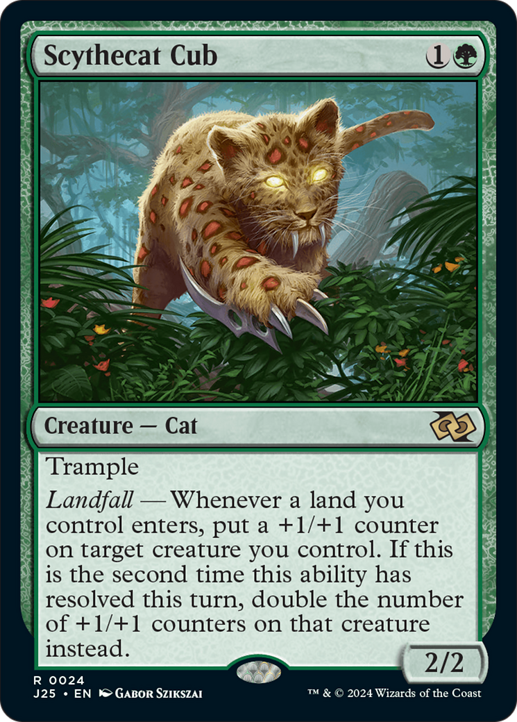 Scythecat Cub (J25-024) - Foundations Jumpstart - Game Nerdz