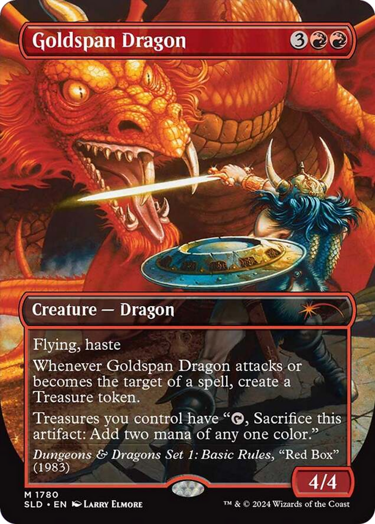 Goldspan Dragon (SLD-1780) - Secret Lair Drop (Borderless) - Game