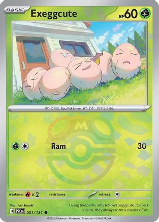egg pokemon card Single NEO DISCOVERY (Unlimited) All cards will be carefully packed for safe transit Exeggcute (Master Ball Pattern) 001