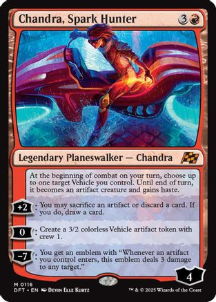 Chandra, Spark Hunter (DFT-116) - Aetherdrift Foil - Game Nerdz