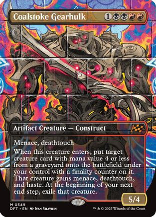 Coalstoke Gearhulk (Borderless) (DFT-349) - Aetherdrift Foil