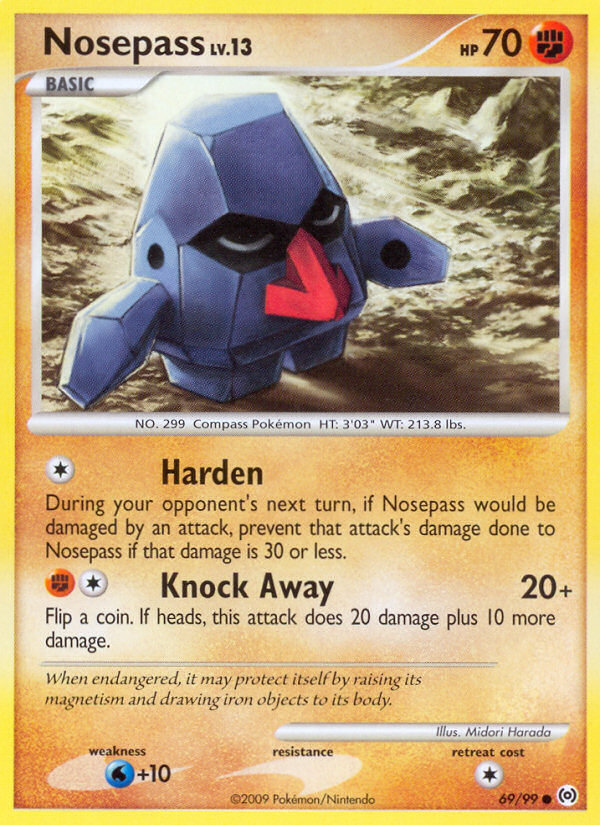 Nosepass 69/99 - Arceus Reverse Holofoil (LP) - Game Nerdz