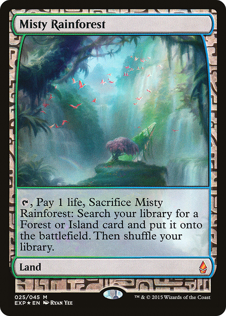 霧深い雨林/Misty Rainforest　ゼンディカーエクスペディション Misty Rainforest (EXP-025) - Zendikar Expeditions Foil - Game Nerdz