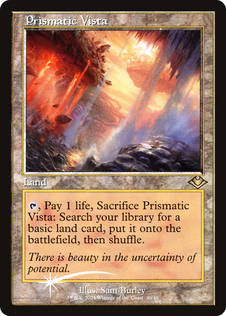 Prismatic Vista (MH1-040) - Modern Horizons 1 Timeshifts Etched