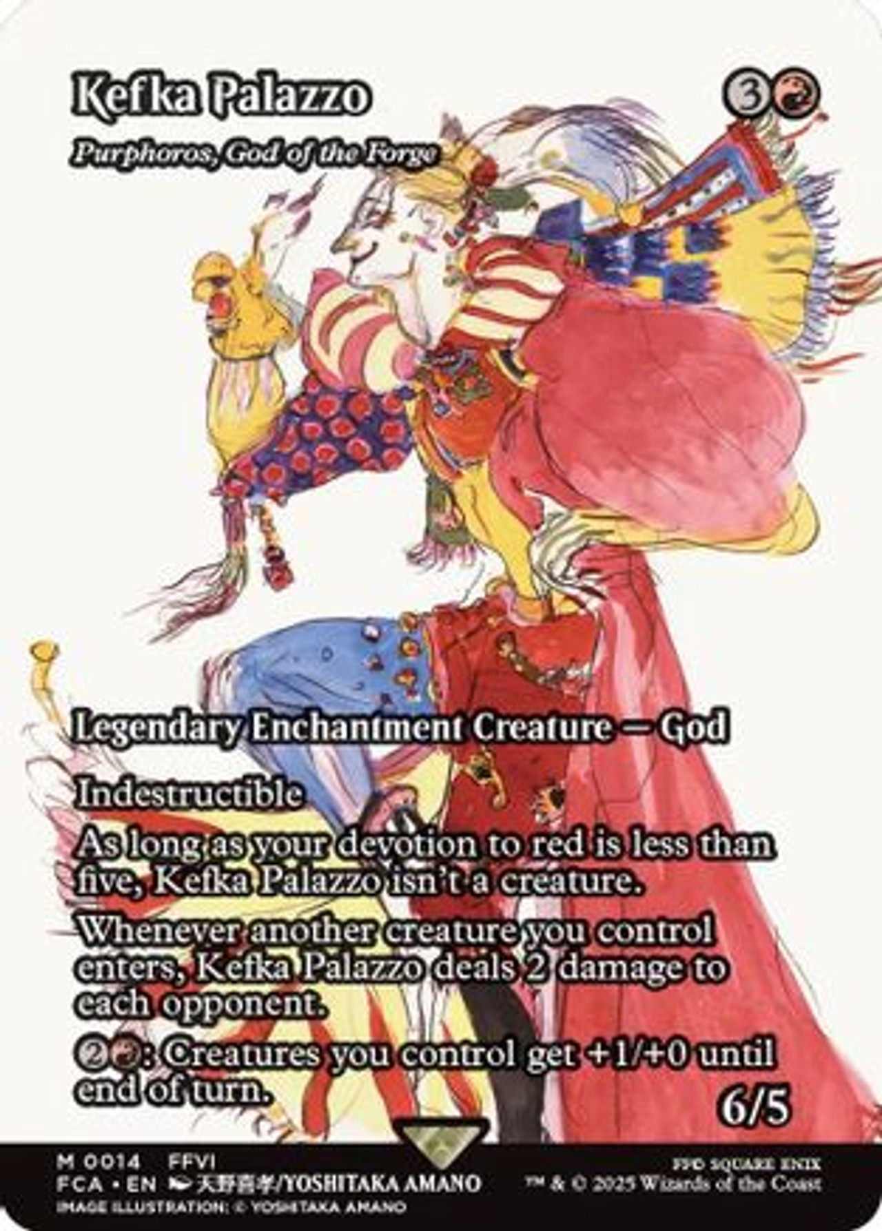 Mtg [FOIL] ケフカ・パラッツォ/Kefka Palazzo FCA Kefka Palazzo - Purphoros, God of the Forge (Showcase) (FCA