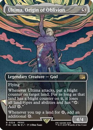 Ultima, Origin of Oblivion (Borderless) (FIN-324) - FINAL FANTASY Foil -  Game Nerdz