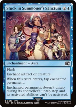 Stuck in Summoner's Sanctum (FIN-076) - FINAL FANTASY Foil - Game Nerdz Stuck in Summoner's Sanctum (FIN-076) - FINAL FANTASY Foil - Game Nerdz