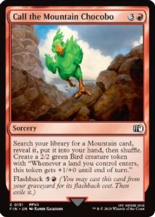 Call the Mountain Chocobo (FIN-131) - FINAL FANTASY Foil - Game Nerdz
