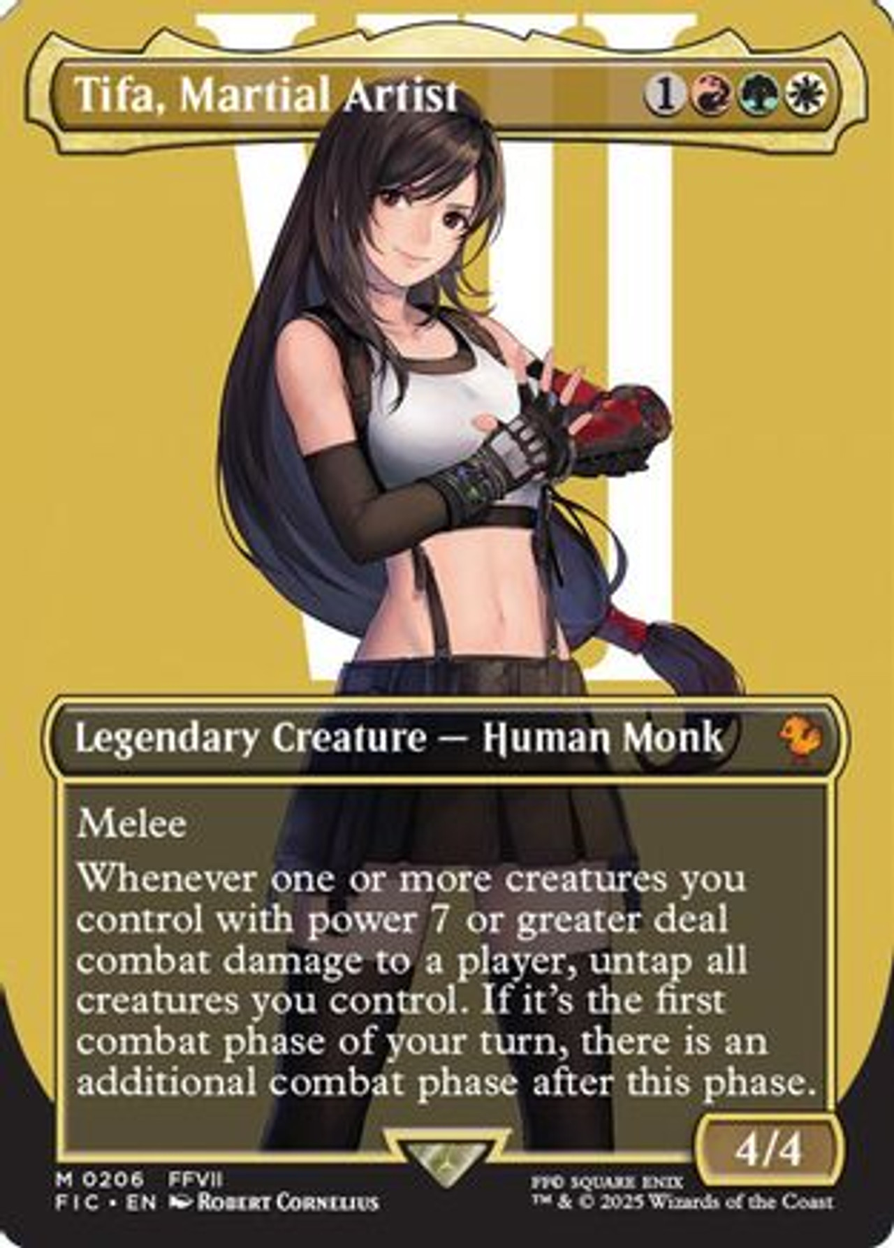 MTG FF 格闘家、ティファ　ボーダレスfoil 英語版　206 MTG FF 格闘家、ティファ ボーダレスfoil 英語版 206 - メルカリ
