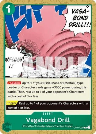 Vagabond Drill (OP11-039) A Fist of Divine Speed - Game Nerdz