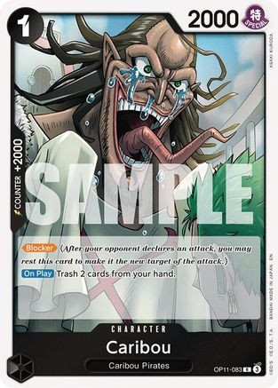 Caribou (OP11-083) A Fist of Divine Speed Foil - Game Nerdz