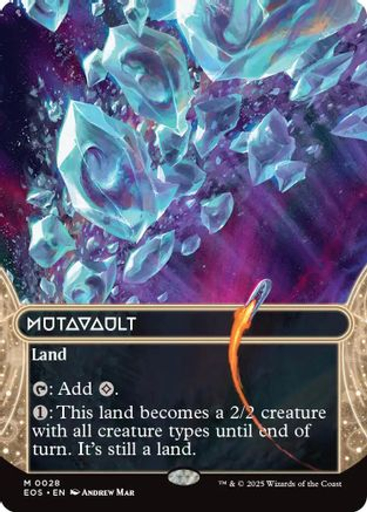 変わり谷/Mutavault MOR英語foil Mutavault (0028) (Borderless) (EOS-028) - Edge of Eternities