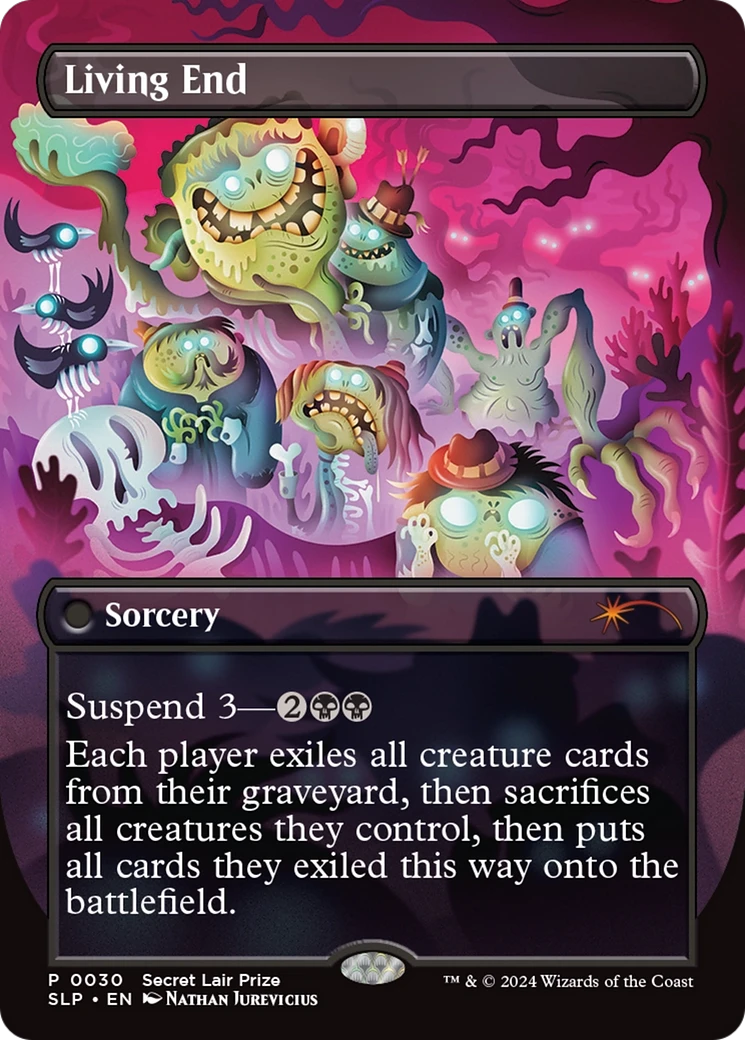 Living End (SLP-030) - Secret Lair Showdown (Borderless) - Game Nerdz