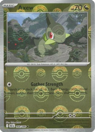 pokemon card axew - (109/162) - XY Breakthrough Dragon Ability Unnerve Whenever your opponent plays an Item or Supporter card from their hand Pokemon TCG - SV11B -