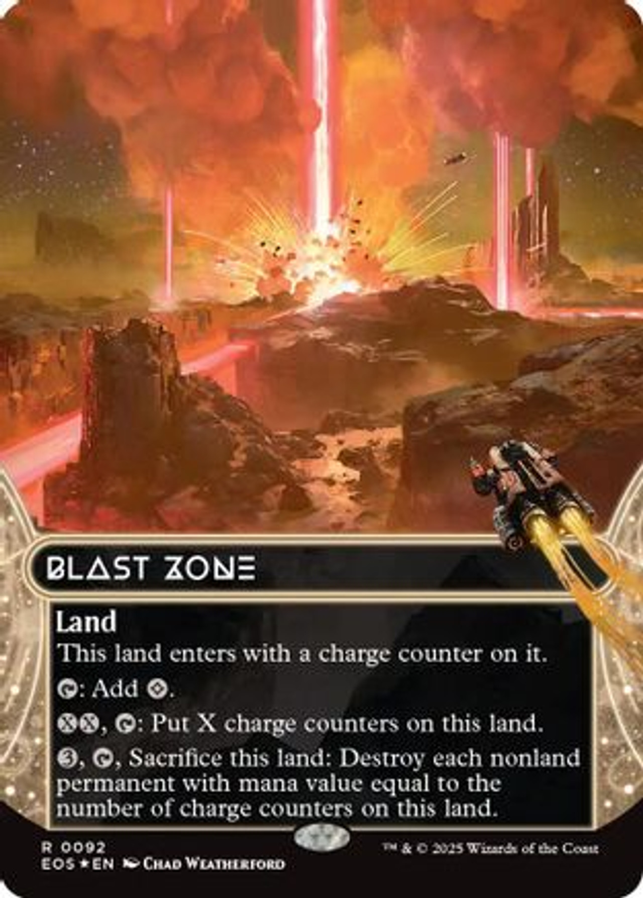 Blast Zone (0092) (Borderless) (Galaxy Foil) (EOS-092