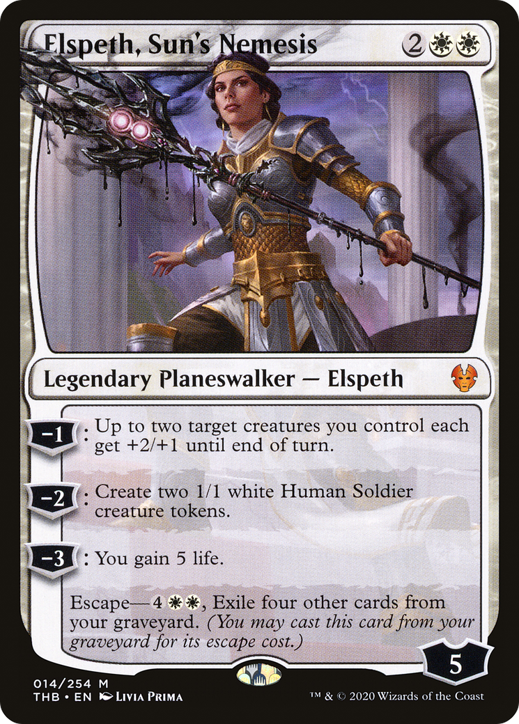elspeth card sleeves Elspeth, Storm Slayer [Tarkir: Dragonstorm Promos] – Merchant Takapuna If a card with escape is in your graveyard Elspeth, Storm Slayer #398 Holo