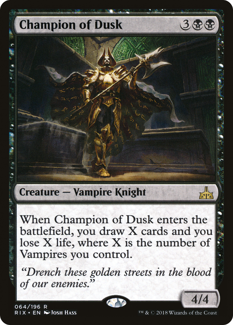 Champion of Dusk (RIX-064) - Rivals of Ixalan Foil - Game Nerdz
