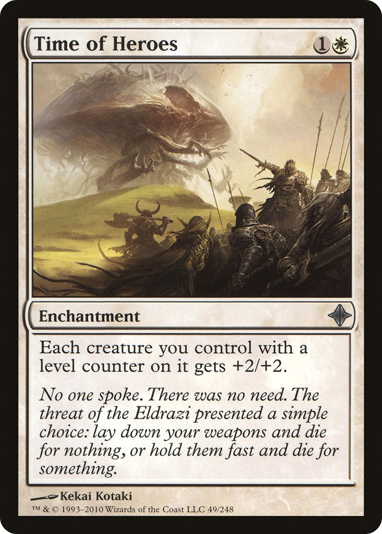 Time of Heroes (ROE-049) - Rise of the Eldrazi Foil - Game Nerdz