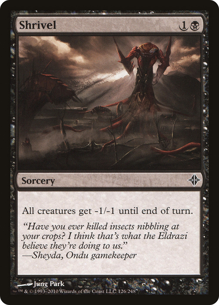 Shrivel (ROE-126) - Rise of the Eldrazi Foil - Game Nerdz