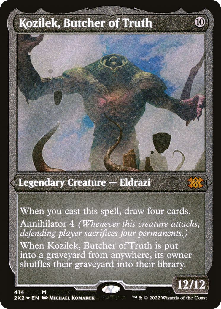 Kozilek, Butcher of Truth (Foil Etched) (2X2-414) - Double Masters