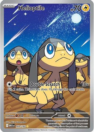 Helioptile - 143/132 143 - ME01 Mega Evolution Holofoil - Game Nerdz