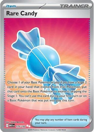 Rare Candy - 175/132 175 - ME01 Mega Evolution Holofoil - Game Nerdz