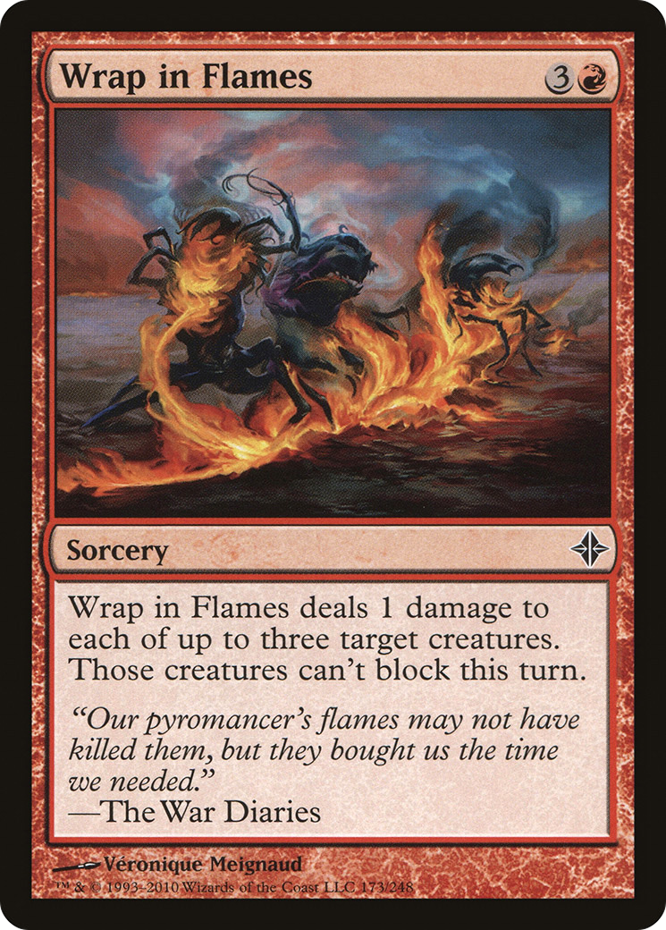 Wrap in Flames (ROE-173) - Rise of the Eldrazi Foil - Game Nerdz