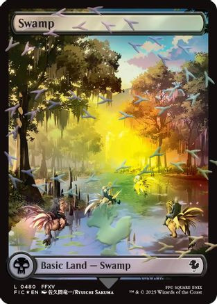 Swamp (Chocobo Track Foil) (FIC-480) - Commander: FINAL FANTASY