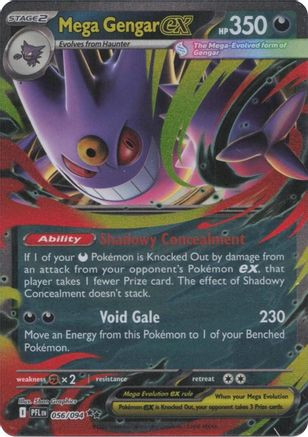 Mega Gengar ex 56 - ME02 Phantasmal Flames Holofoil - Game Nerdz