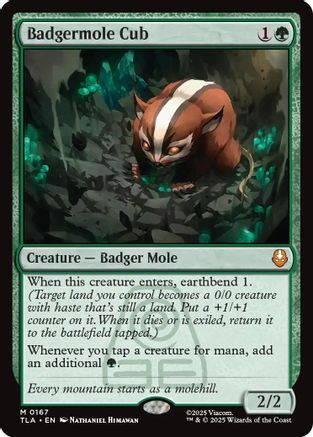 Badgermole Cub (TLA-167) - Avatar: The Last Airbender Foil - Game