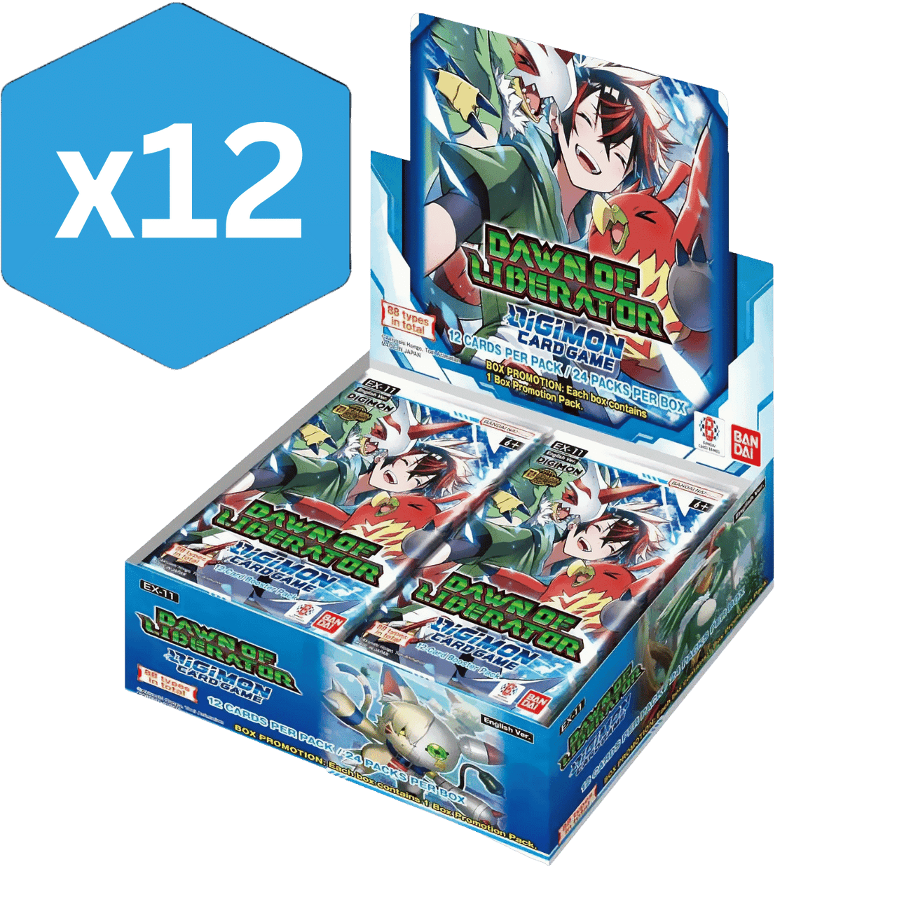 Digimon TCG: Dawn of Liberator - Booster Box (EX-11) (Sealed Case