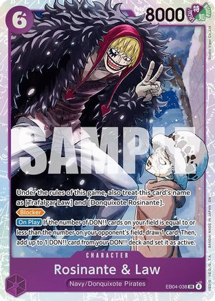 Rosinante & Law (EB04-038) The Azure Sea's Seven Foil - Game Nerdz
