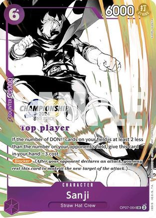 Sanji (Championship 2024 Top Player Pack Vol. 2) (OP07-064) One