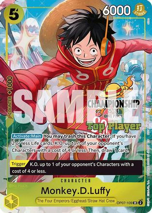 Monkey.D.Luffy (CS 25-26 Top Player Pack) (OP07-109) One Piece