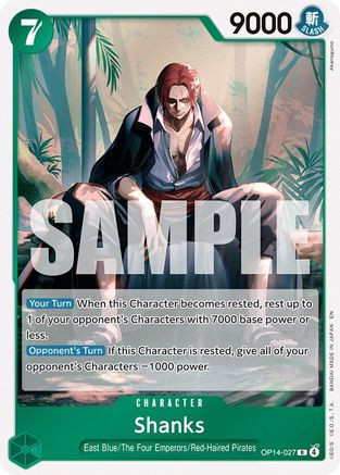 Shanks (OP14-027) The Azure Sea's Seven Foil - Game Nerdz
